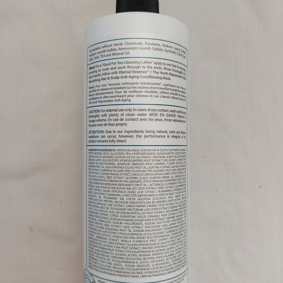 Tweak'd by Nature Blue Vanilla Sky Zone Hair Cleanser Youth Rejuvenator 24 oz - Picture 3 of 3